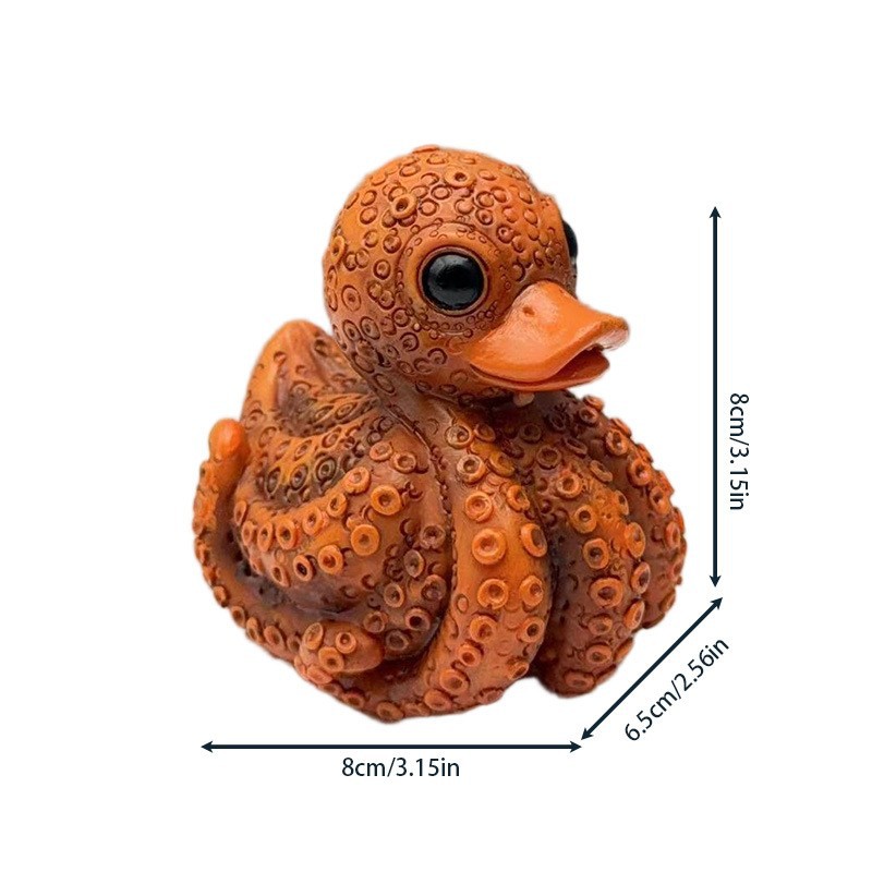 Nuevo producto transfronterizo, Pato Vegetal de Diseño Peculiar, Artesanía de Resina de Pato Vegetariano