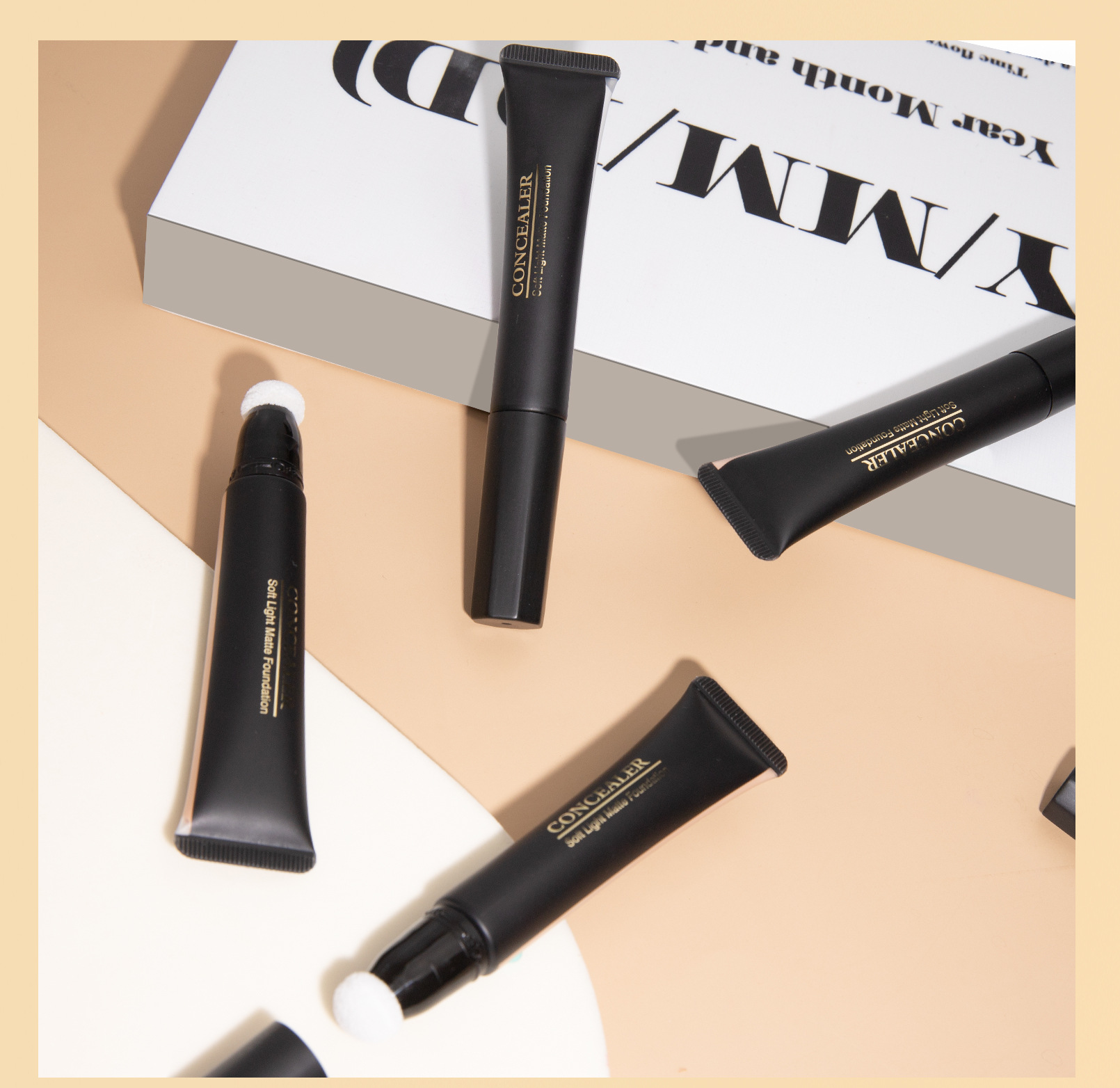 Hellokiss Concealer Foundation Moisturizes, adheres well and naturally brightens the wheat bronze color. Temperature-adjustable Foundation cross-border undefined