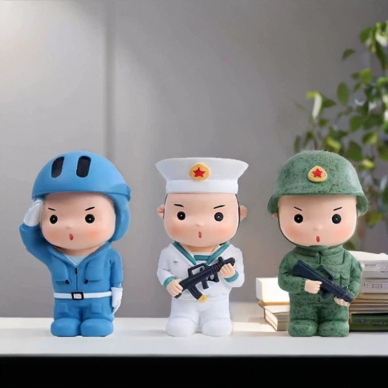 Cartoon minifigure, navy doll, heroes, decorations