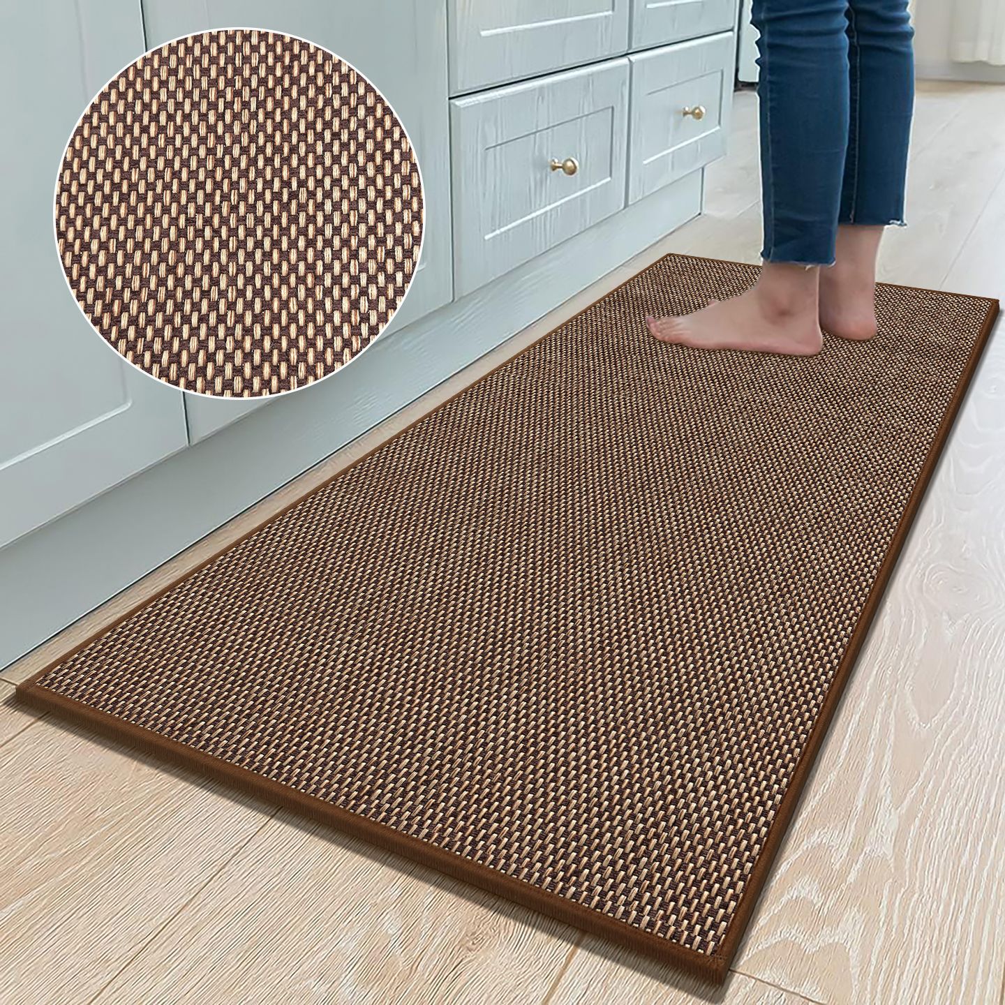 고무직물매트-[블랙커피색상]