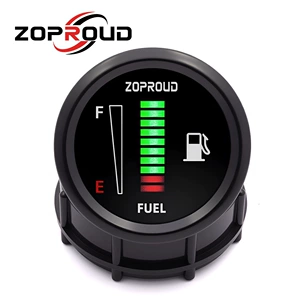 52mm LED yanacaq səviyyəsi ölçən 12/24V universal tənzimlənən