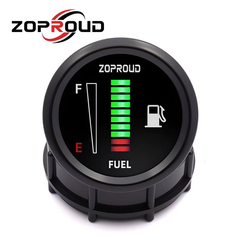 Fuel Tank Gauge 52mm Car Modification Instrument Led Fuel Level Meter 12/24V Universal Cross-Border Special-Purpose Adjustable Fuel Tank Gauge 52mm Car Modification Instrument Led Fuel Level Meter 12/24V Universal Cross-Border Special-Purpose Adjustable