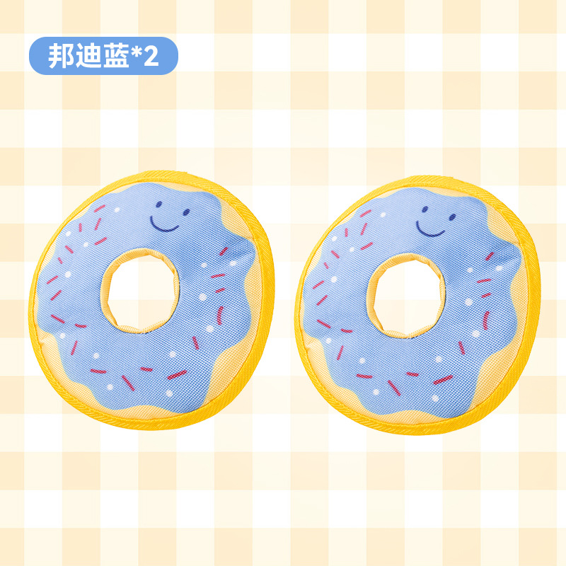 Juguetes para mascotas donuts Frisbee juguetes sonoros juguetes perros grandes juguetes de viaje para divertir a los perros