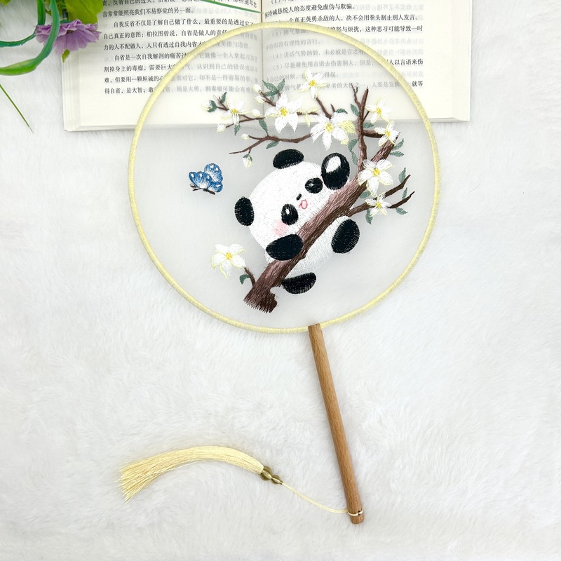 新しい片面刺繍扇子、漢服専用刺繍扇子、多用途古典露店、メーカー直販卸売|undefined