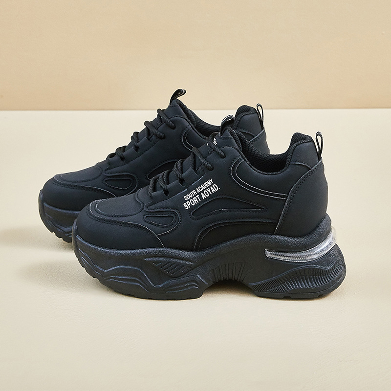 Zapatillas de Plataforma para Mujer AT901-1, PU, Suela de Caucho, con Aumento de Estatura, para Uso Diario