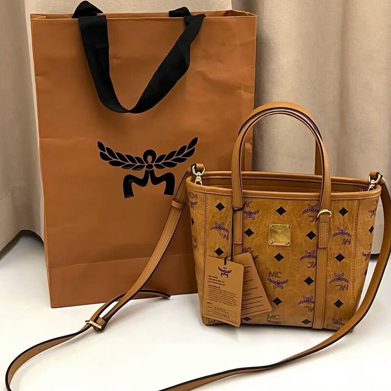 New Mc Basket Bag for Women, Classic Shopping Bag with Print, Single Shoulder Crossbody Bag, Women's Handbag, Commuting Style