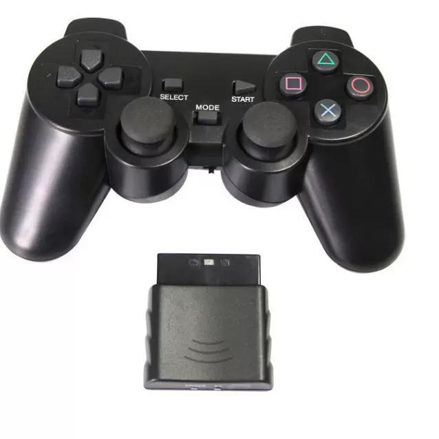 PS2无线2.4G游戏手柄带接收器2.4G机器人Arduino遥控器手柄双振动