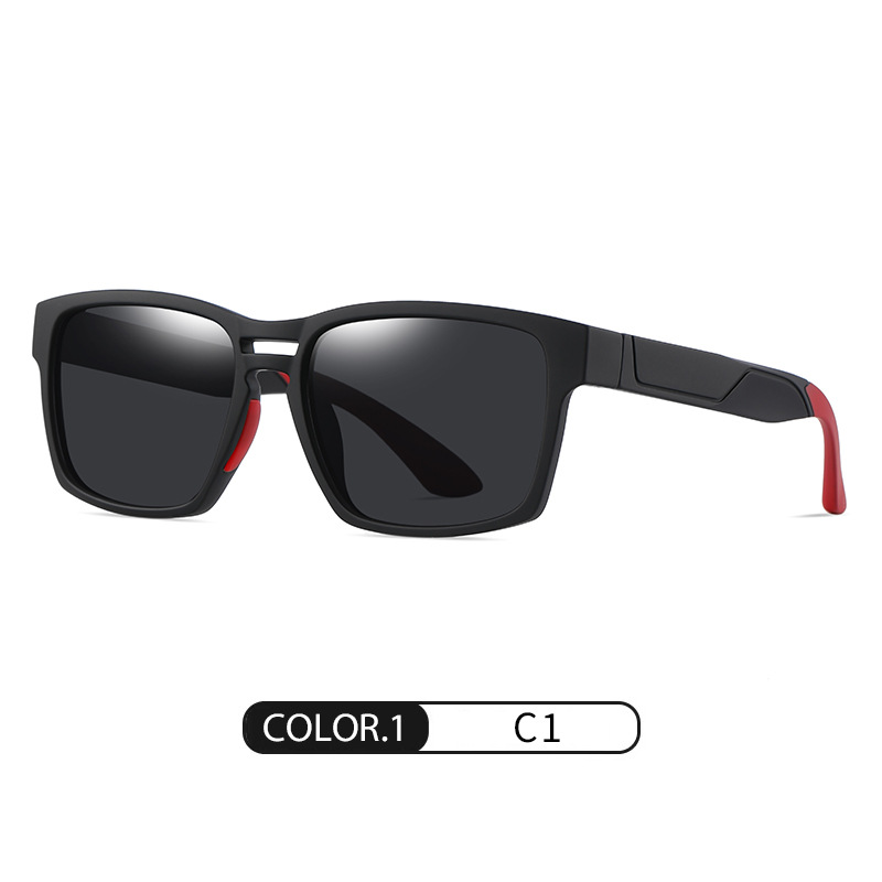 Gafas de Sol Polarizadas Cuadradas para Hombre S11106 Marco de TR90 y Lente de TAC Protección UV400 para Viajes image 7