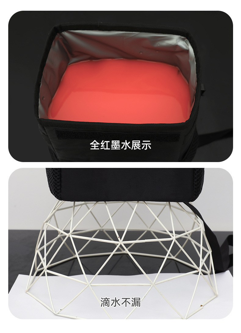 Car-Mounted Waterproof and Leak-Proof Foldable Multifunctional Storage Box with Lid and Seat Back Hanging Garbage Storage Box