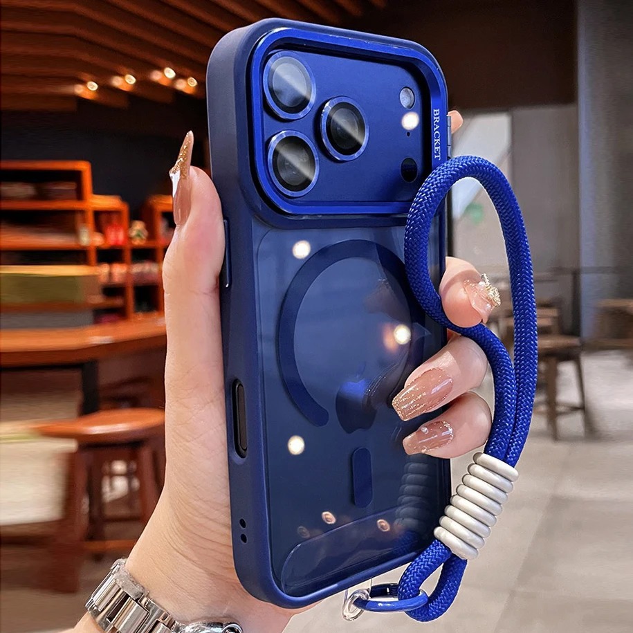 Soporte de lente succión para iPhone18PROMAX caso de teléfono con colgante Apple 17 película de lente anti-caída 16