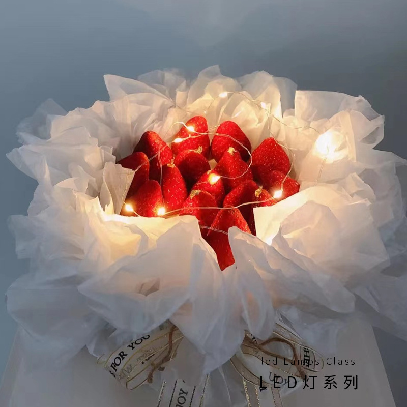 Corea del Sur electrónica LED pastel de regalo decoración colorida luz ramo flor caja deseo luz cálida flor embalaje atmósfera Luz