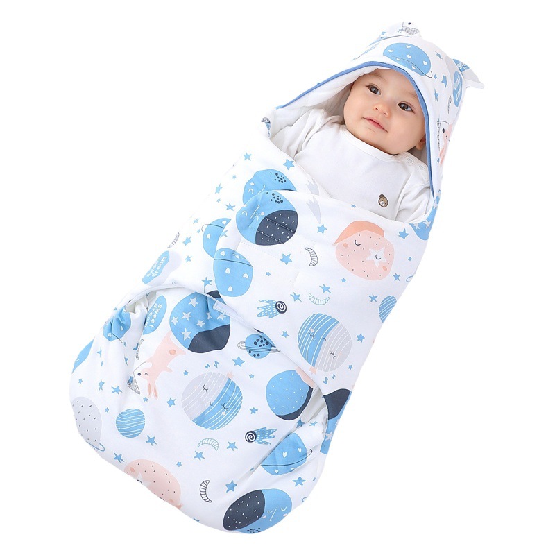 Recién nacido bebé sala de parto bolsa edredón recién nacido mariposa swaddling saco de dormir puro algodón primavera, otoño e invierno grueso bebé suministros