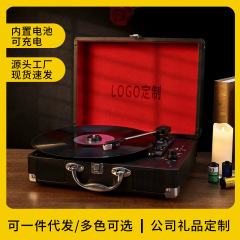 LP黒ゴムレコード機結婚祝い創意移転年会プレゼント蓄音機レトロ家庭置物ブルートゥースオーディオ