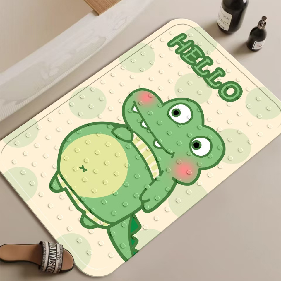 악어 아기 밝은 색상 버전 흡입 컵 패드