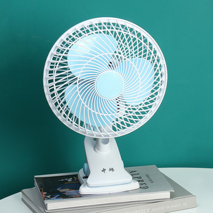 Electric fan household desktop small fan factory desktop student dormitory shaking head head dormitory clamp fan 180 factory wholesale