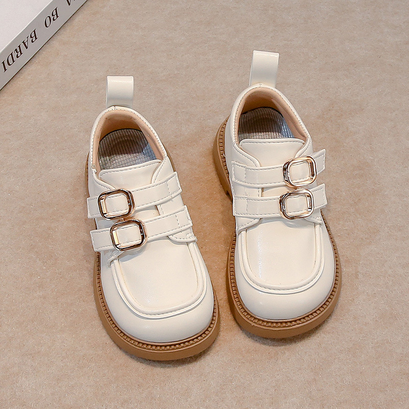 Zapatos de cuero estilo princesa para niñas, nueva colección primavera-otoño 2026, mocasines elegantes estilo británico para estudiantes, zapatos de moda.
