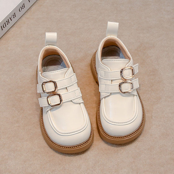 Girls Princess Leather Shoes 2025 Spring and Autumn New Style Girls Shoes Stylish British Style Loafers Student Shoes Trendy Shoes