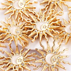 シンプルなファッション diy ジュエリーアクセサリークリエイティブ合金絶妙なダイヤモンドひまわりブレスレットネックレスペンダント卸売