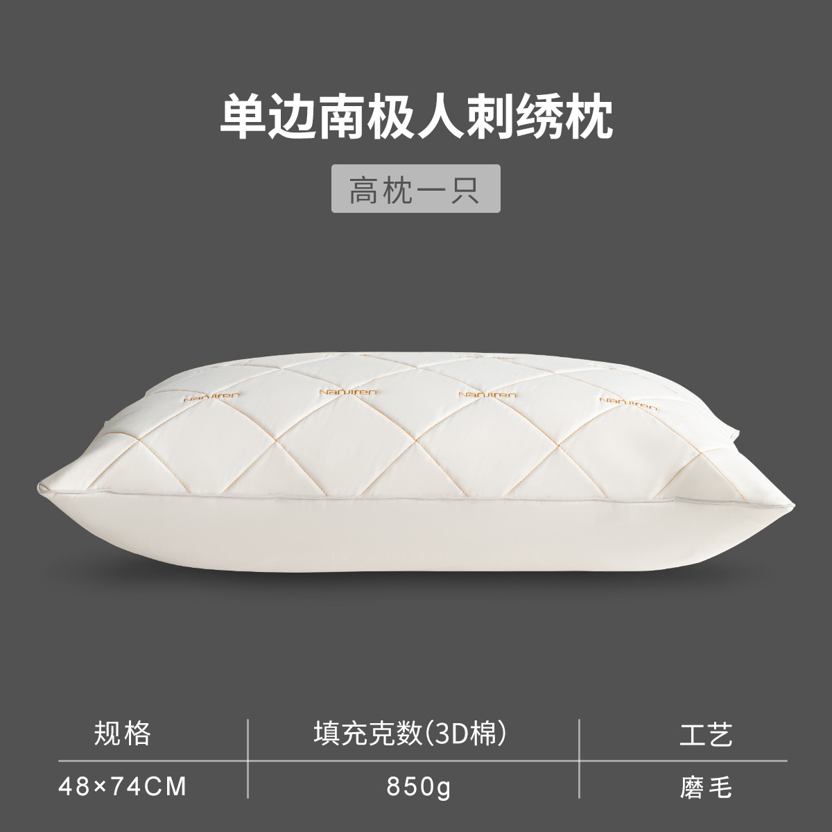 Almohada de fibra de soja de algodón, núcleo de almohada, un par de protectores cervicales para ayudar a dormir, dormitorio de estudiantes, sin colapsar, hombre entero