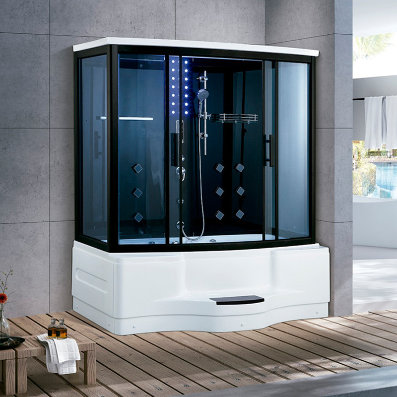 1.4/1.8 Steam Room Integrated Bathroom Glass Partition Bathroom with Bathtub Integrated Bath Room Steam Household 1.4/1.8 Steam Room Integrated Bathroom Glass Partition Bathroom with Bathtub Integrated Bath Room Steam Household