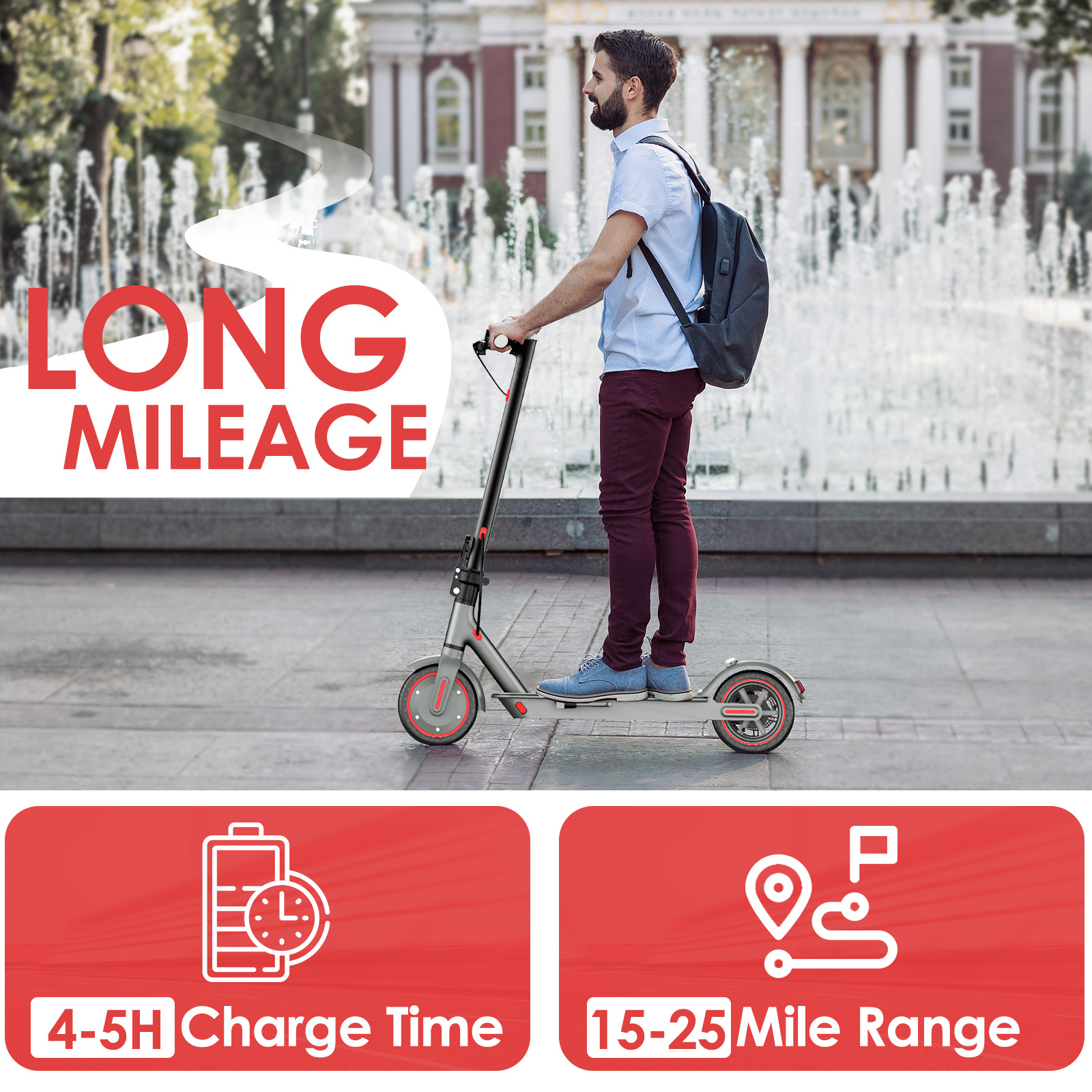 Source Manufacturer Wholesale 8.5inch Foldableable Electric Scooters European and American Overseas Warehouse One-Piece Battery Car