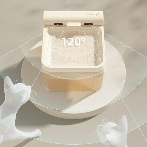 Cross-border wireless pet waterer large capacity cat waterer automatic circulation filtration sensor water dispenser wholesale