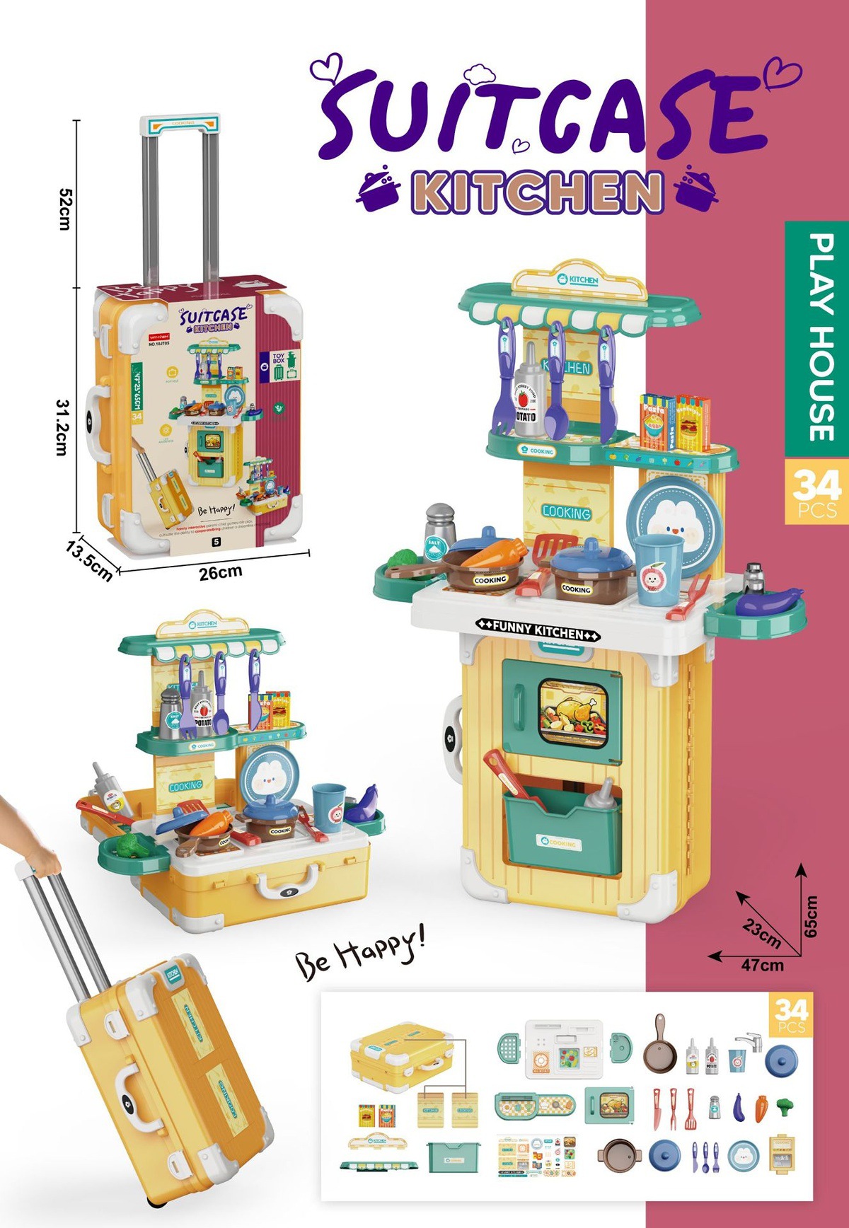 Caja de palanca de tracción de almacenamiento de platos 3 - en - 1 (1.22KG)