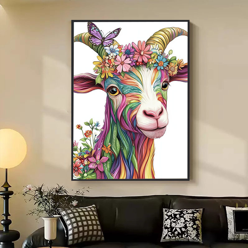 Paisaje transfronterizo de flores de ensueño llenas de diamantes DIY pintadas a mano Magic cuadrado conjunto de pegatinas de diamantes