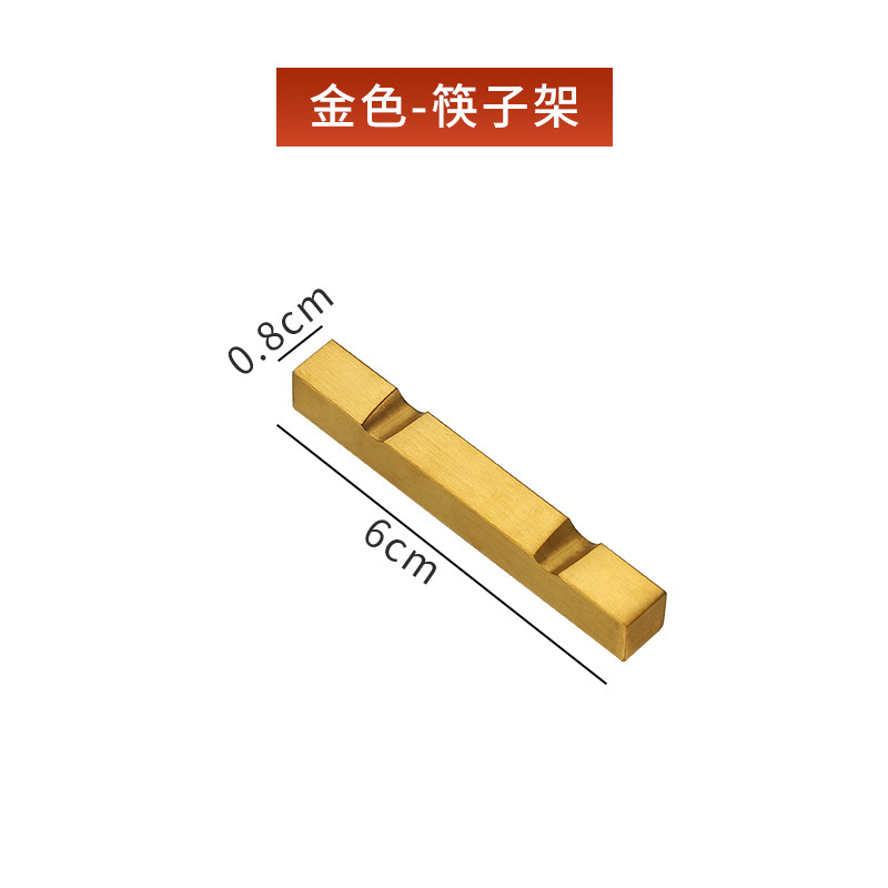 Creativo de acero inoxidable palillos titular creativo lingote de acero inoxidable palillos titular restaurante chino 304 palillos titular