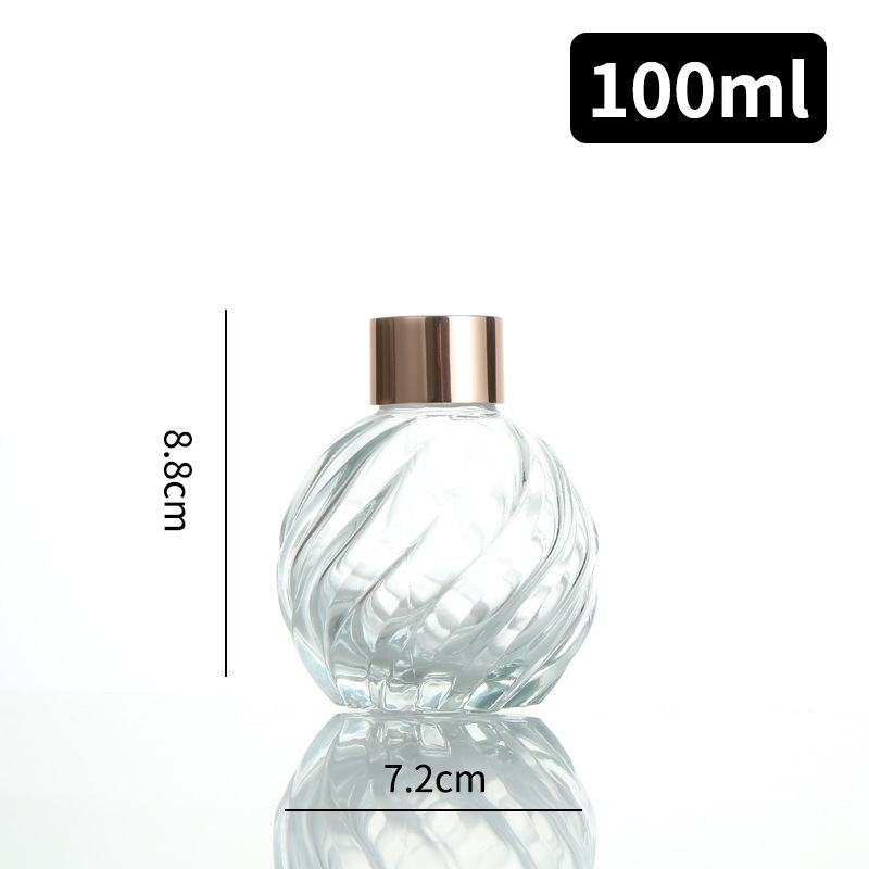 100ml高级无火玻璃香薰瓶空瓶50ml干花藤条香氛分装瓶厂家高颜值|undefined