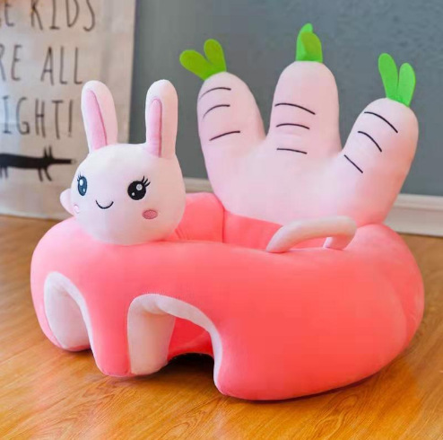 Asiento de aprendizaje del bebé creativo de dibujos animados niños infantiles aprendiendo a sentarse sofá almohada de juguete de peluche sentado postura educación temprana sofá pequeño