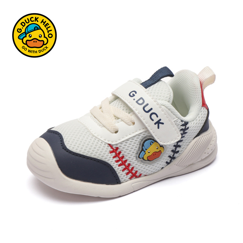 Zapatos deportivos para niños de pato amarillo doble transpirable ligero antideslizante para niños y niñas zapatos de corrección para bebés con suela suave zapatos para niños pequeños