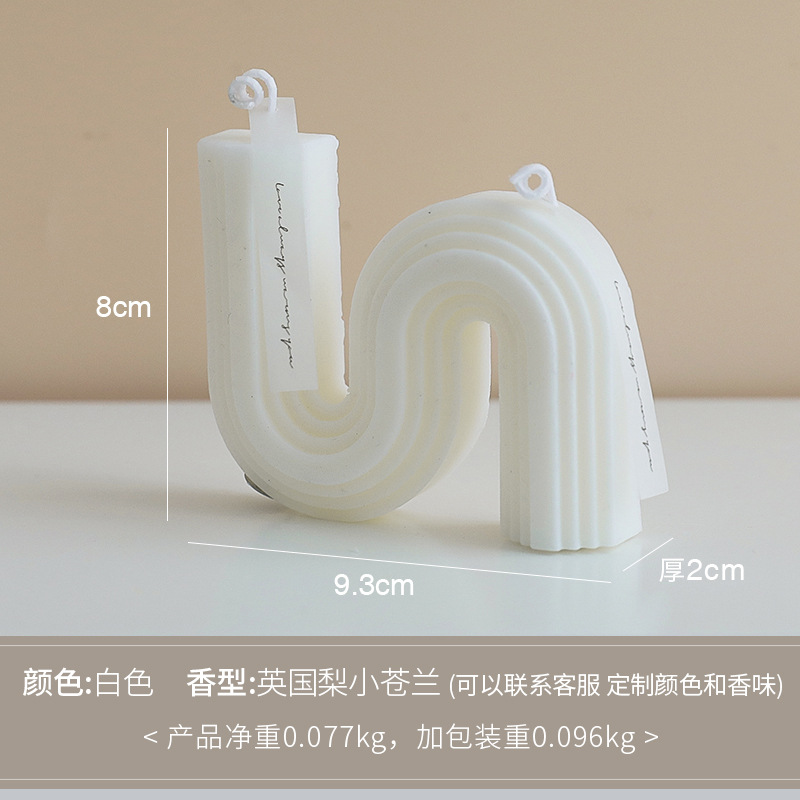 Velas Aromaterapia Atmósfera Adornos Velas hechas a mano para interiores Regalos creativos de nicho Cera de soja Velas geométricas