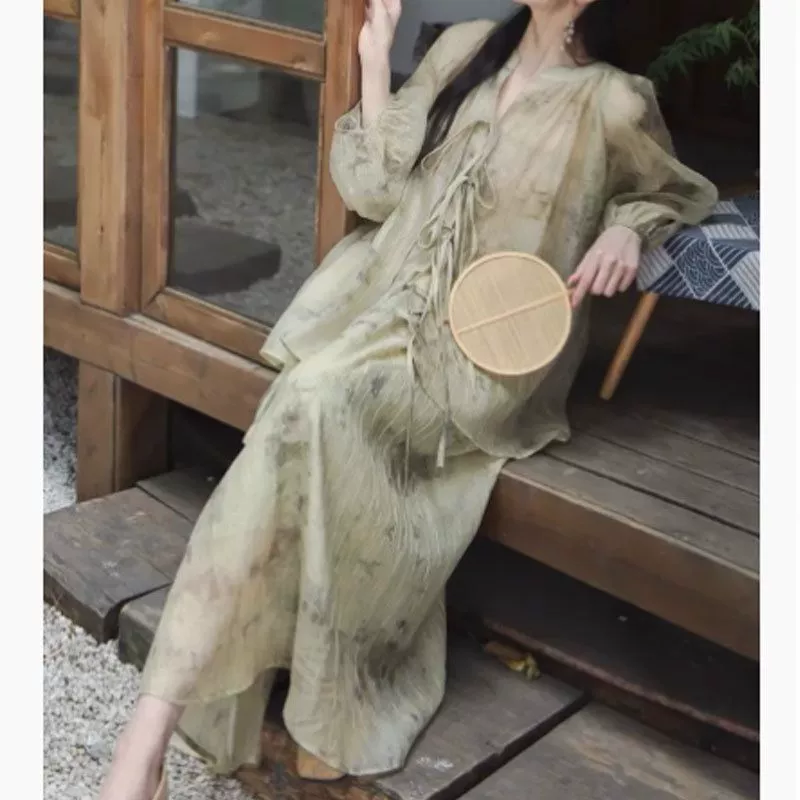 Весной и летом новая художественная улучшенная версия Мори свободной шнуровки