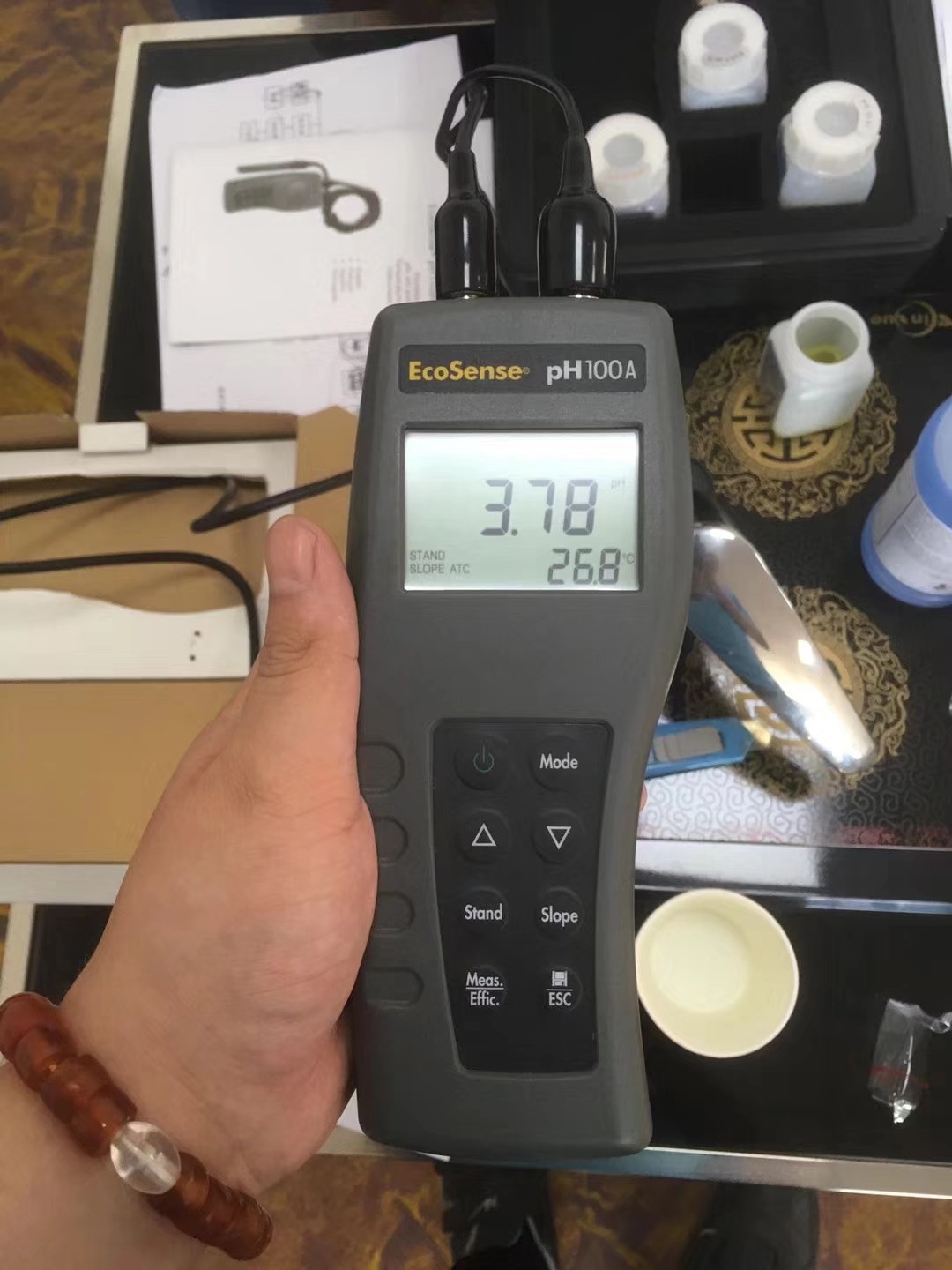 美国YSI PH100ApH/ORP/温度测量仪 PH100A酸度计