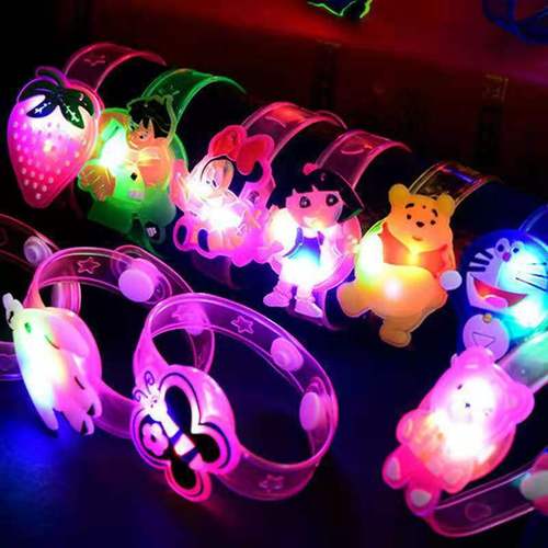 Luminous bracelet cartoon creative watch children's luminous watch mixed color street stall outdoor night hot selling toys