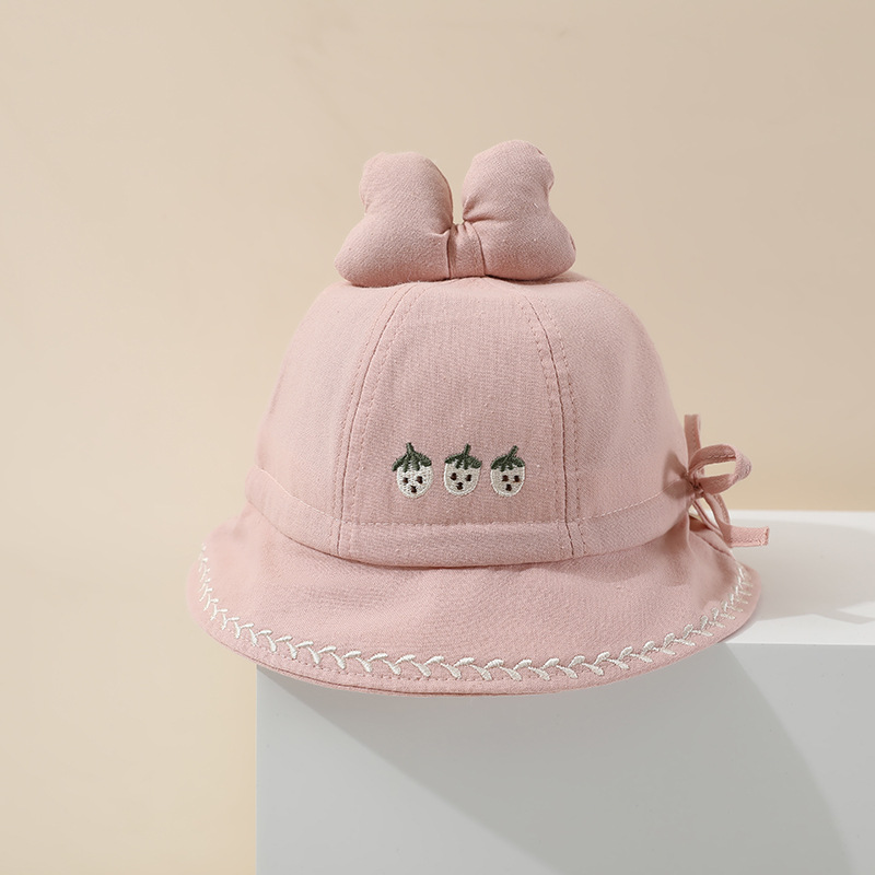 Sombrero de bebé primavera y otoño delgado sombrero de pescador protector solar para niños y niñas pequeños meses bonitos bonitos sombreros de verano