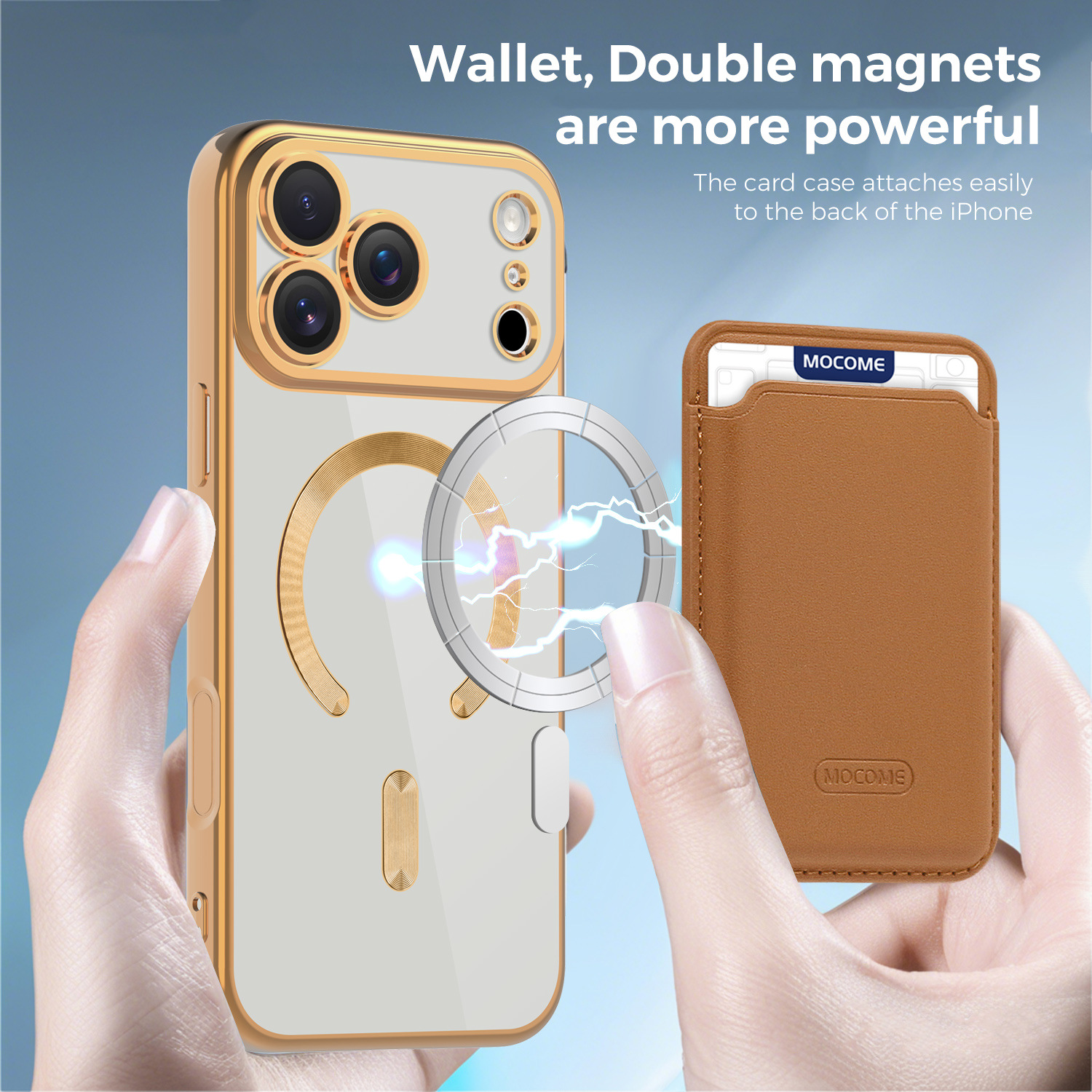 Neue magnetische Hülle im CD-Design mit Kartenhalter für iPhone 17 Pro Max, stoßfeste Hülle für alle iPhone-Serien_voghion.com