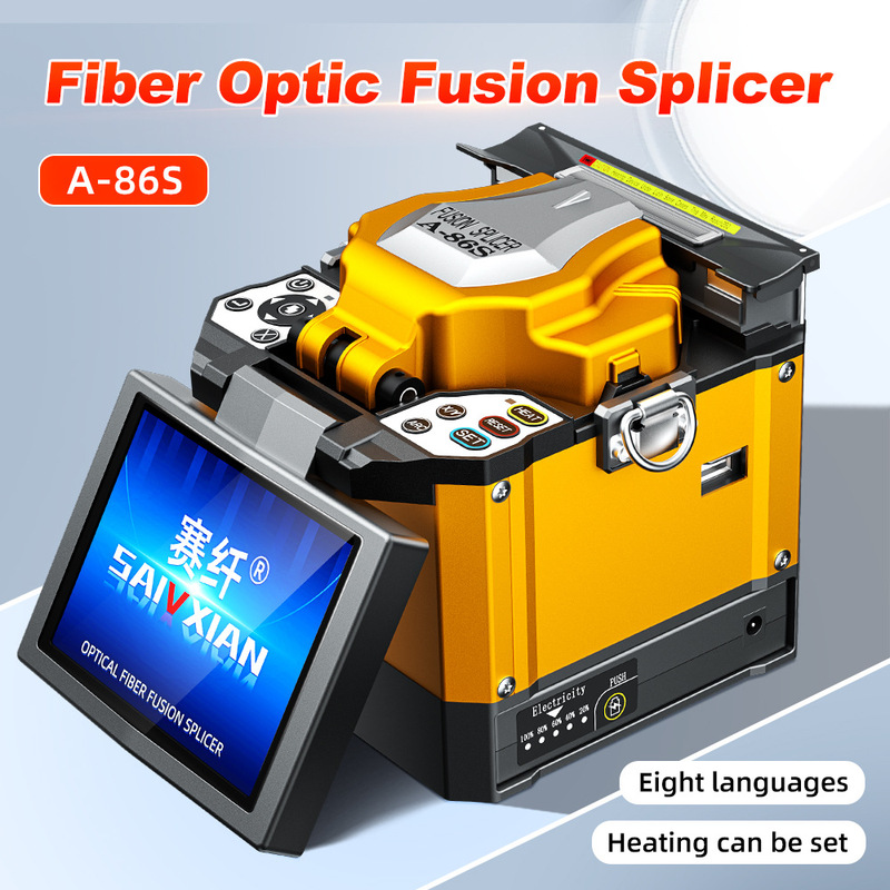 Optical fiber fusion splicer A- 86S fiber optic cable hot melt machine 86S optical fiber fusion splicer FTTH fiber home fusion machine