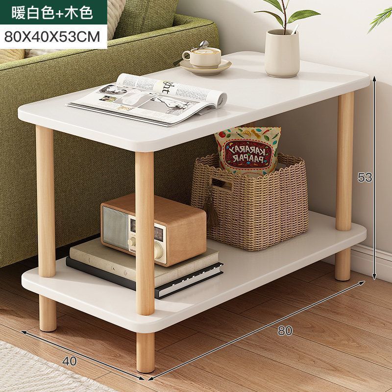 小さなテーブル、ソファサイドテーブル、コーヒーテーブル、シンプルな賃貸住宅、可動式寝室、小さなベッドサイドテーブル、収納ラック|undefined