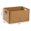 Two-color rubber rattan 35*26*18.5cm light color