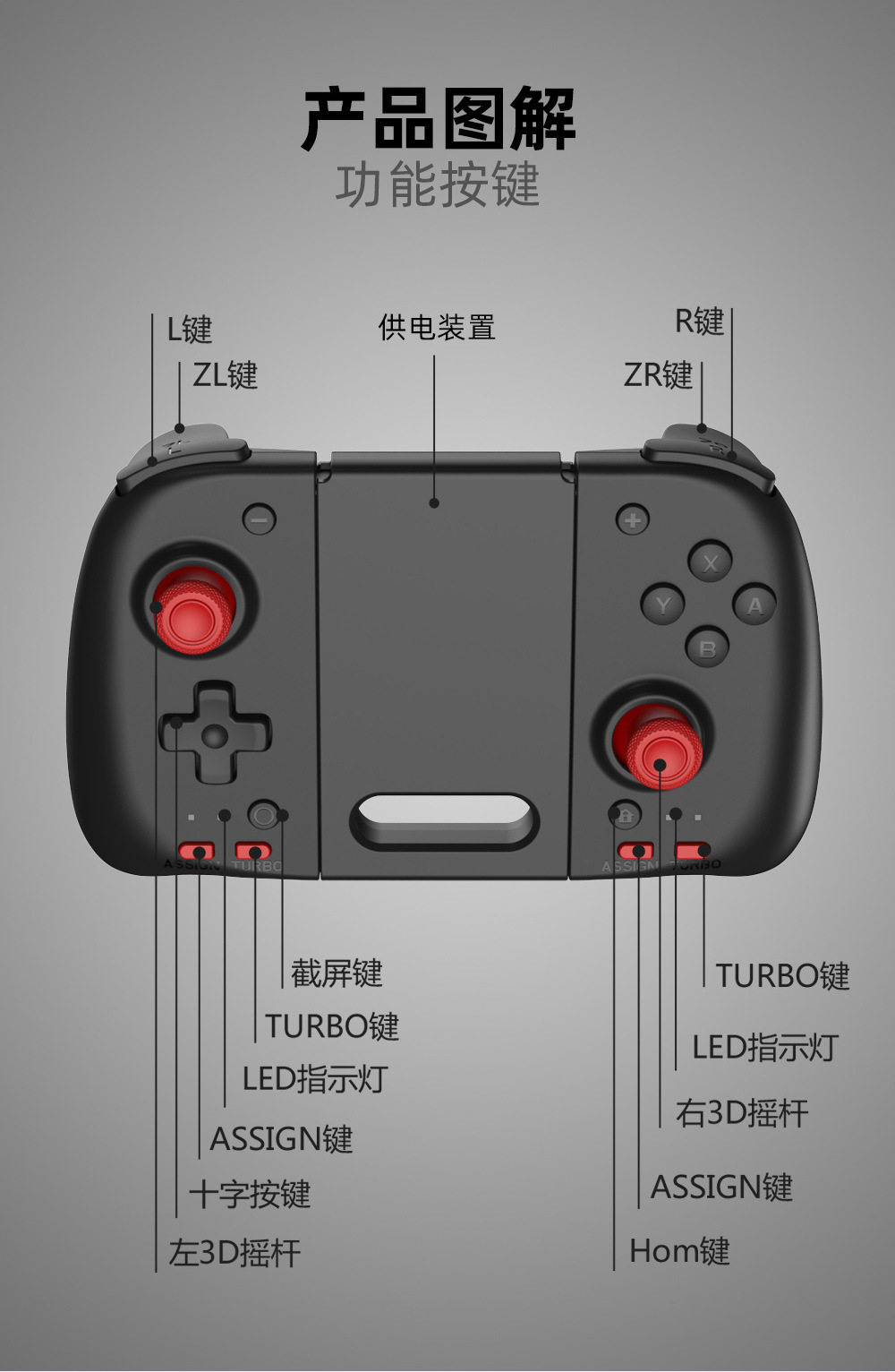 SwitchOLED游戏主机分体式左右手柄Switch直插左右小手柄TNS-1120-阿里巴巴