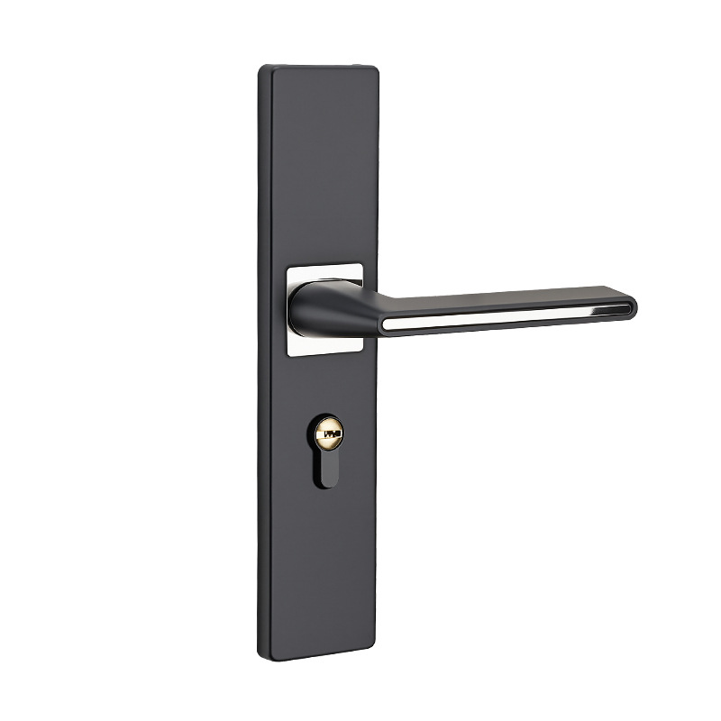 Cerradura de puerta interior para el hogar, puerta de madera para baño, cerradura de madera maciza, manija de puerta, cerradura de ingeniería de aleación de aluminio, cerradura de puerta del dormitorio