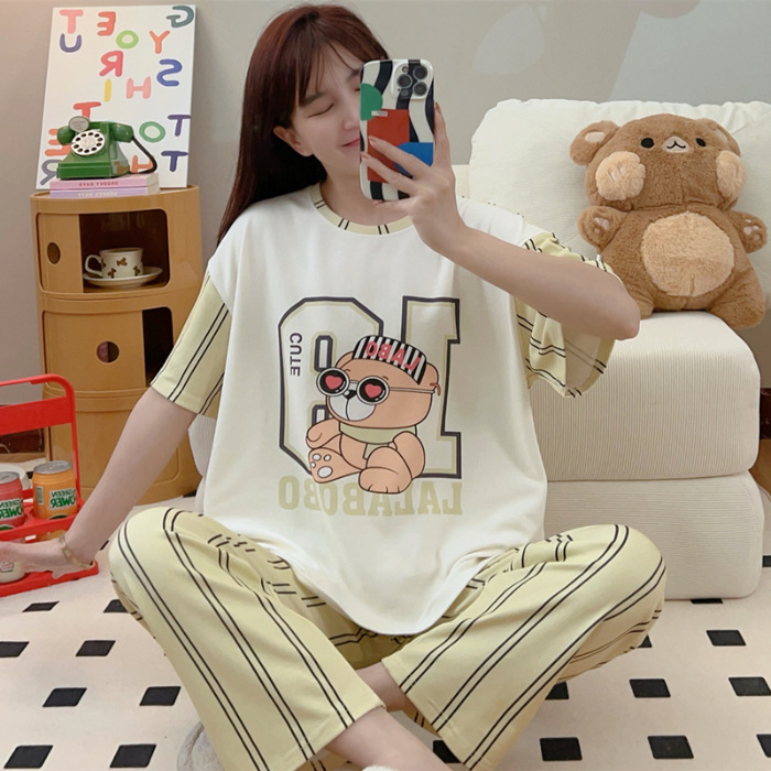 Pijamas nuevos pajamas de verano para mujeres pijamas cortos y largos Mickey ropa para el hogar comercio exterior transfronterizo sudeste asiático