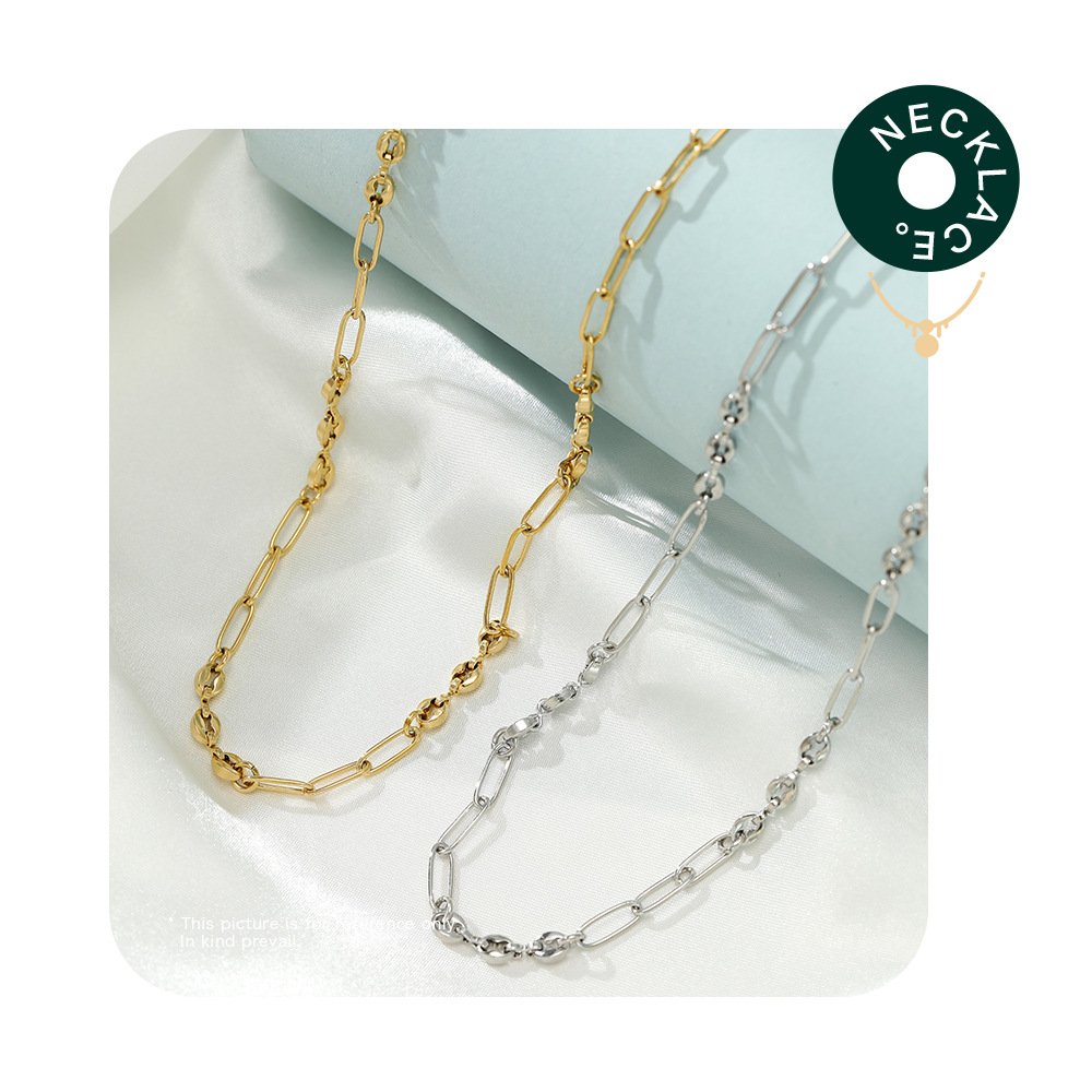 Fashion Geometric Stainless Steel Plating Necklace 1 Piece