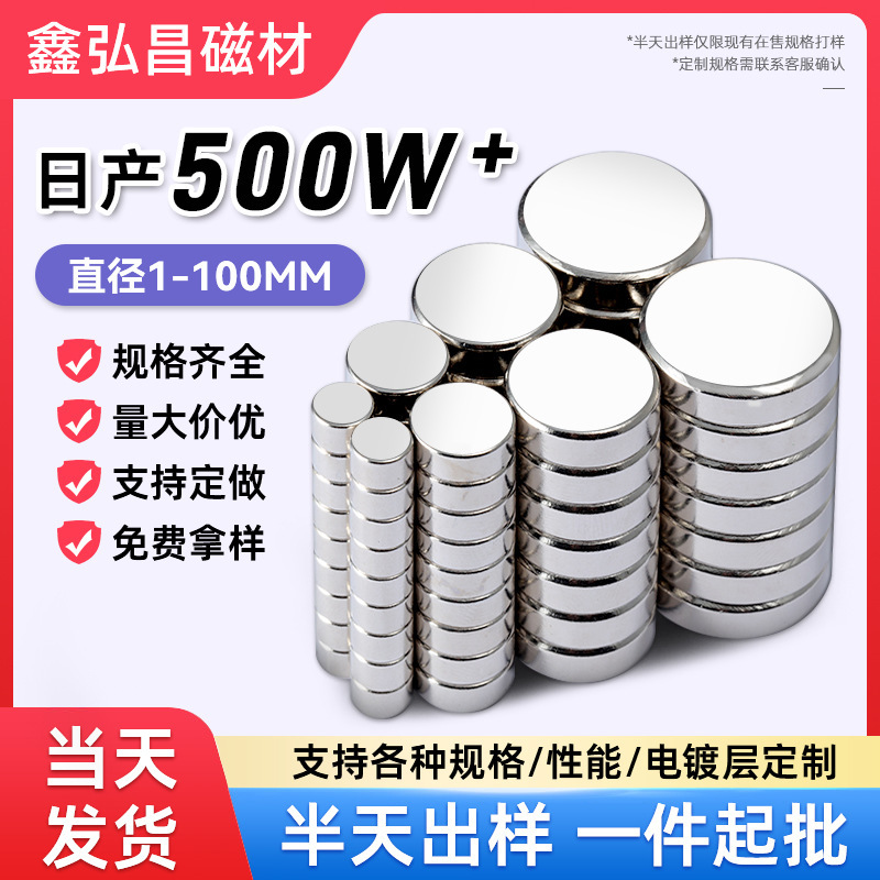 Strong magnet patch magnet magnet round magnet ferromagnetic steel strong suction neodymium iron boron cat's eye refrigerator sticker strong magnet sheet