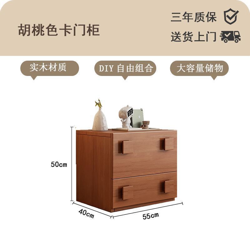 实木中古风卡门柜电视柜客厅家用简约电视机边柜自由组合diy斗柜|undefined