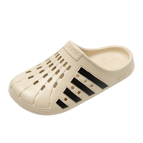 Hole hole sandals lady shell head beach shoes 2025 model, feeling like stepping on the toilet, Eva nurse head covering women's shoes, casual outdoor wear