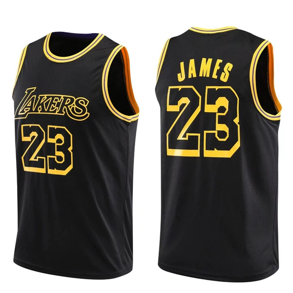 Lakers James 23 shirt black