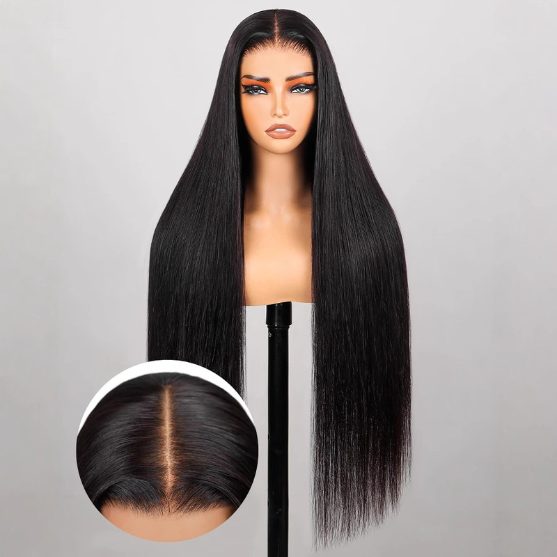 Cross-Border Export European and American Fashion Long Straight Hair Wig African Hot-Selling Front Lace 13*4 Wig Full Headgear Cross-Border Export European and American Fashion Long Straight Hair Wig African Hot-Selling Front Lace 13*4 Wig Full Headgear